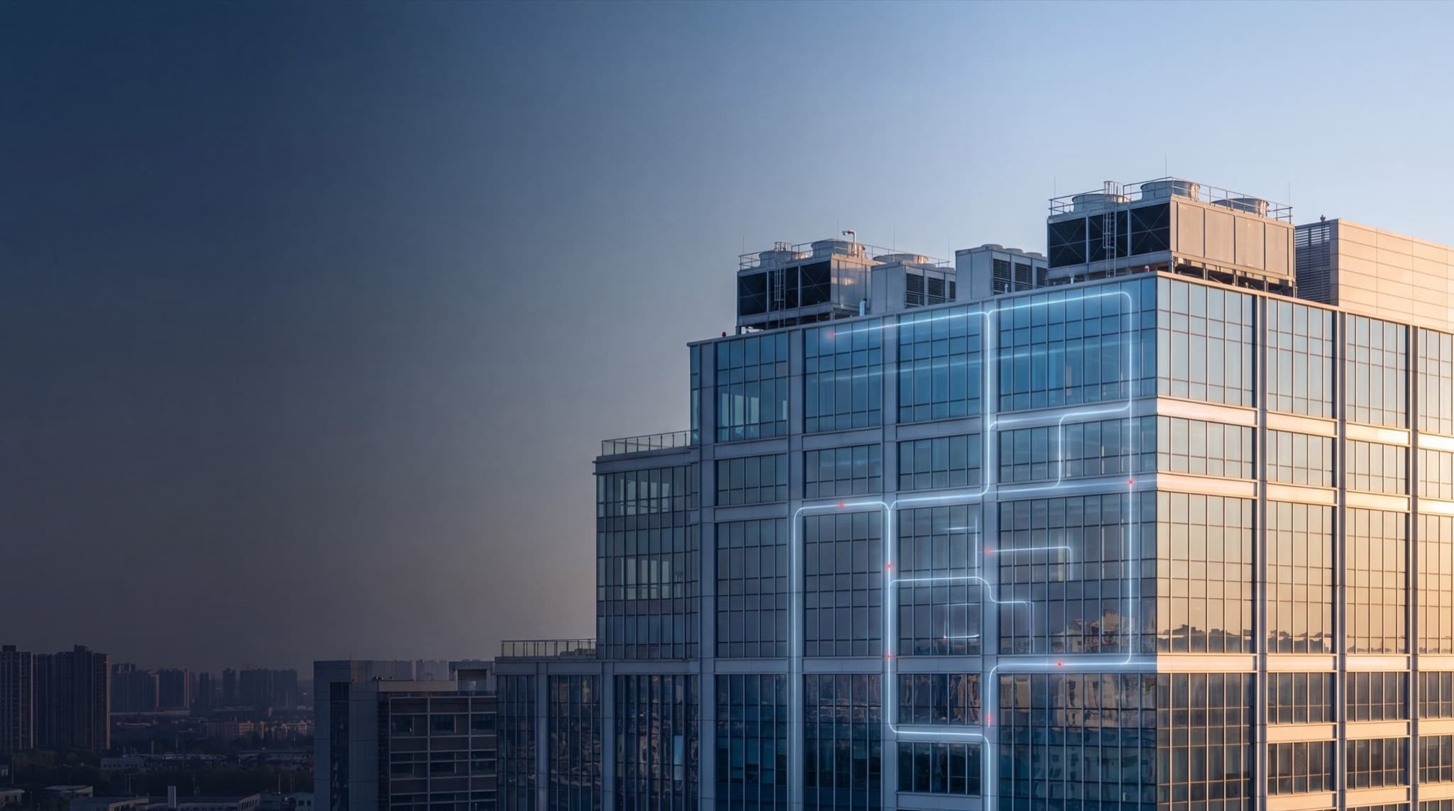 Large commercial building exterior